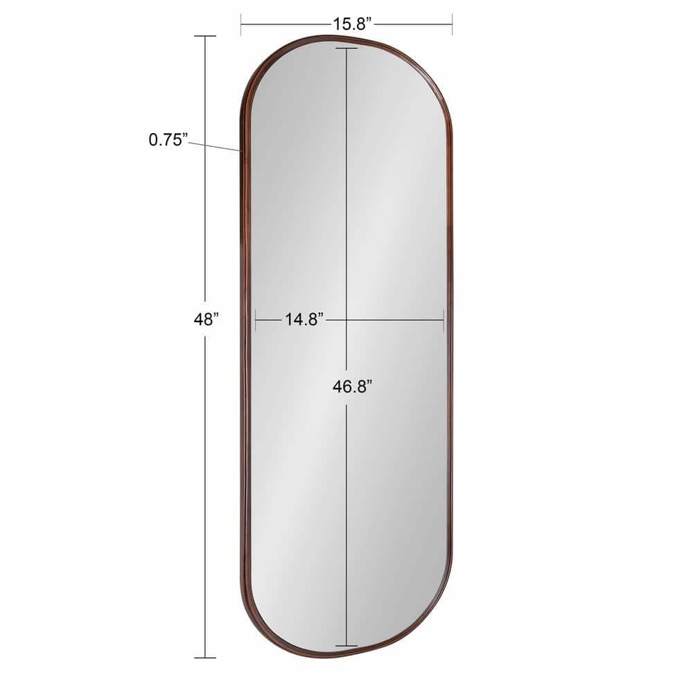 Elegant Bronze Full-Length Vanity Mirror, 19.92" x 51.73"