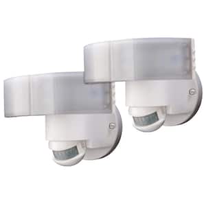 180-Degree White LED Motion Sensing Outdoor Security Flood Light (2-Pack)