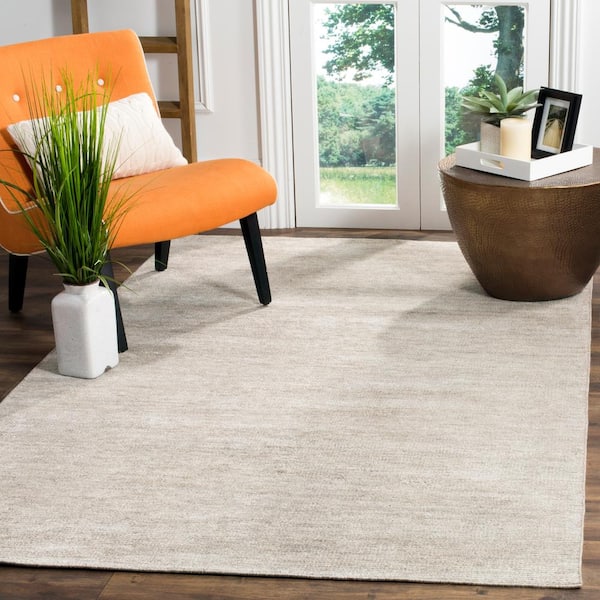 Stone Wash Light Gray 4 ft. x 6 ft. Solid Area Rug