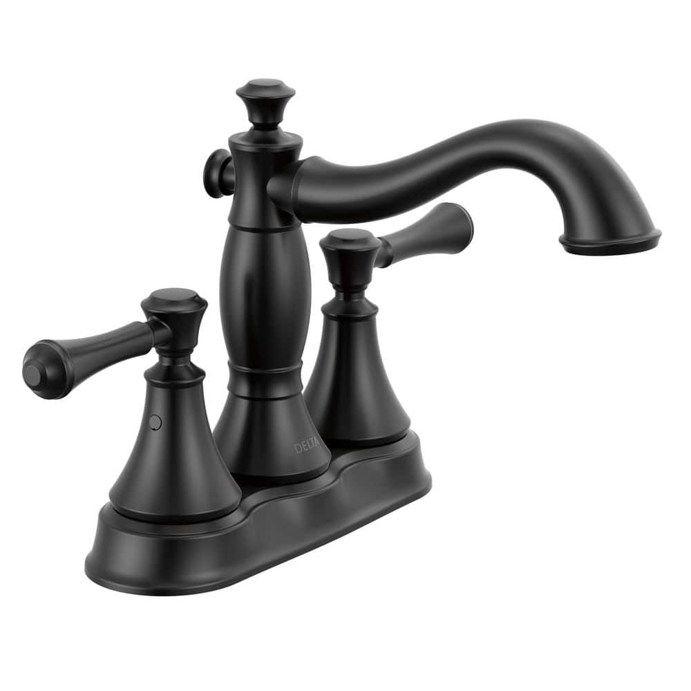 Delta Cassidy 4 in. Centerset Double Handle Bathroom Sink Faucet