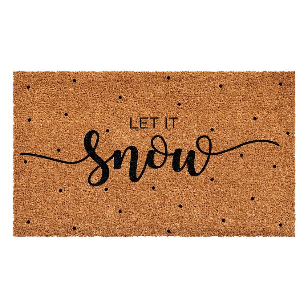 17 in. x 29 in. Let it snow Doormat price history on PriceWatchPro