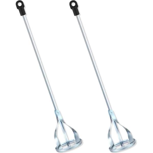 5 Gal. Paint Mixer for Drill Stainless Steel Cement Mixing Paddle for Mortar Mud Grout 2-Pack