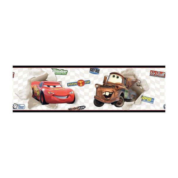 York Wallcoverings Disney Kids Cars McQueen and Mater Wallpaper Border