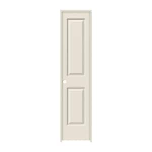 18 in. x 80 in. 2 Panel Cambridge Primed Right-Hand Smooth Solid Core Molded Composite MDF Single Prehung Interior Door