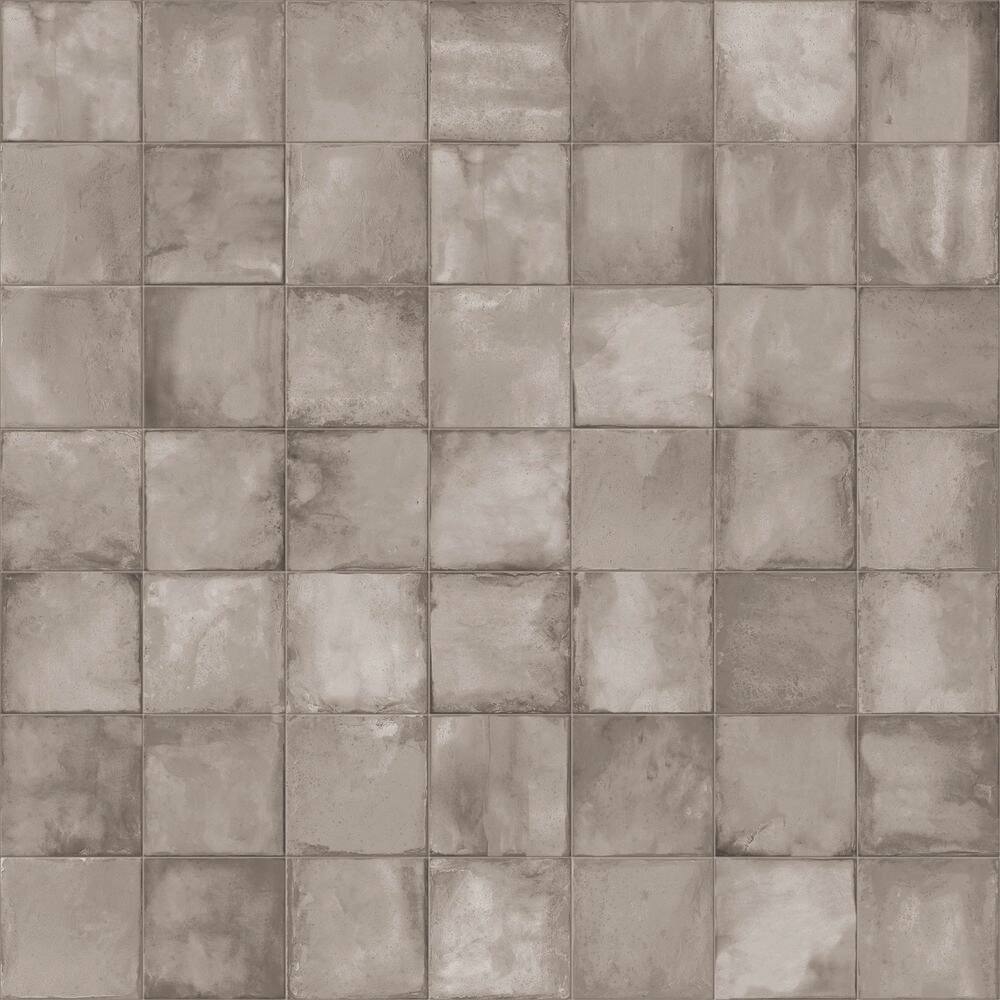 Poise Leaf Brown Matte 8 in. x 8 in. Smooth Square Porcelain Floor and Wall
