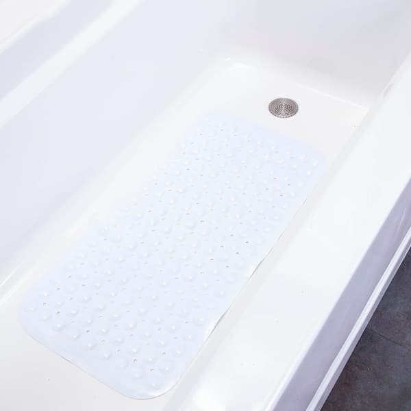 Non Slip Bathtub Mat Long Shower Floor Anti Tub Suction Large Bathroom Safety US 