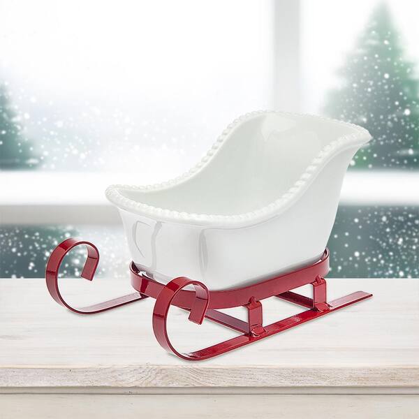 christmas sleigh candy dish