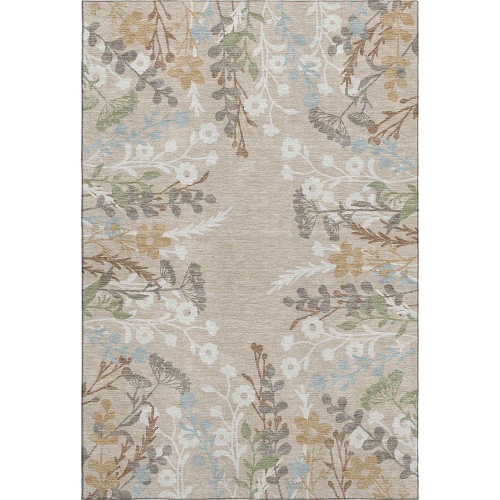 Mayfield Premium Machine Washable Abstract AMF2334 Beige 10 ft. x 14 ft. Area Rug price history on PriceWatchPro