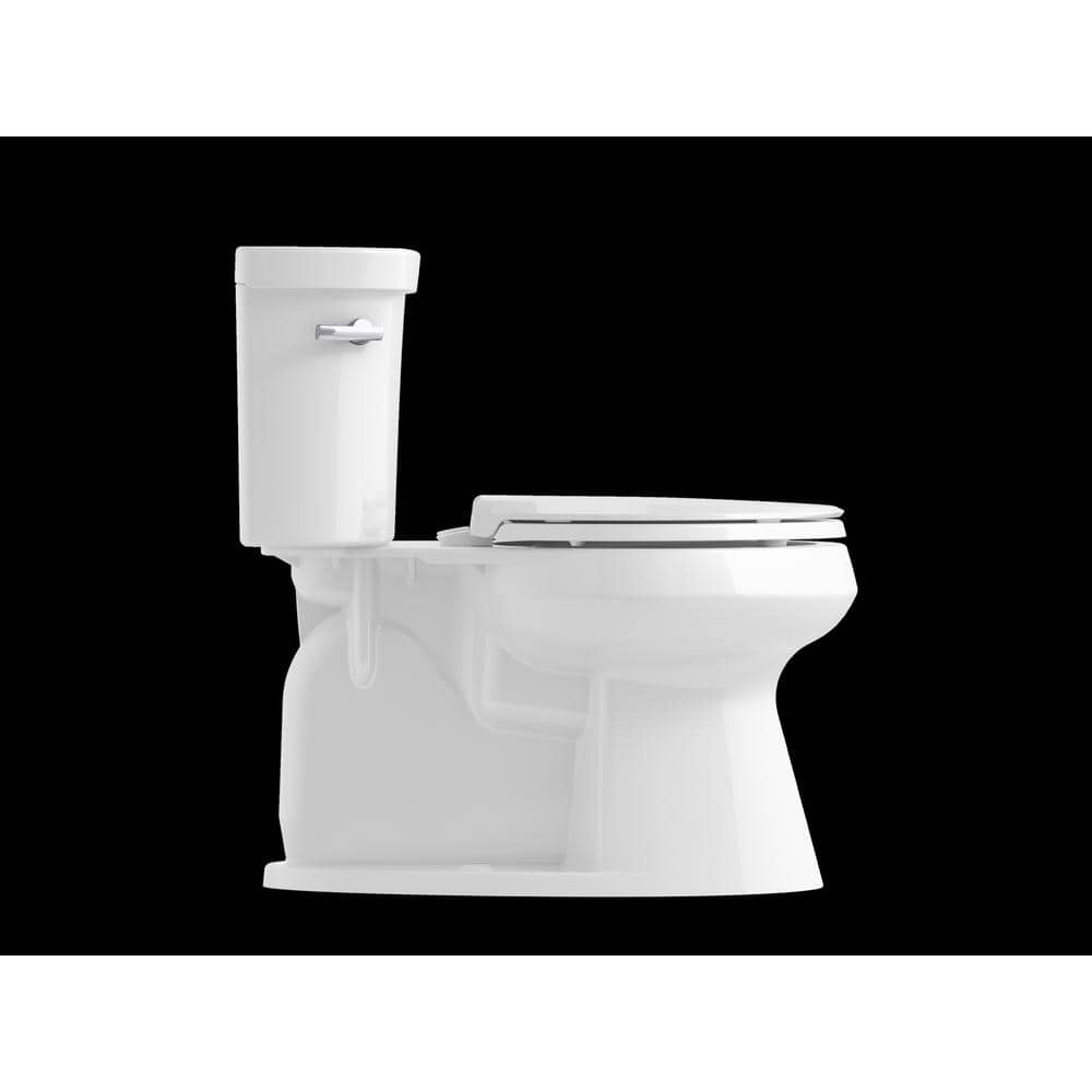 White Ceramic High-Efficiency Single Flush Toilet Tank