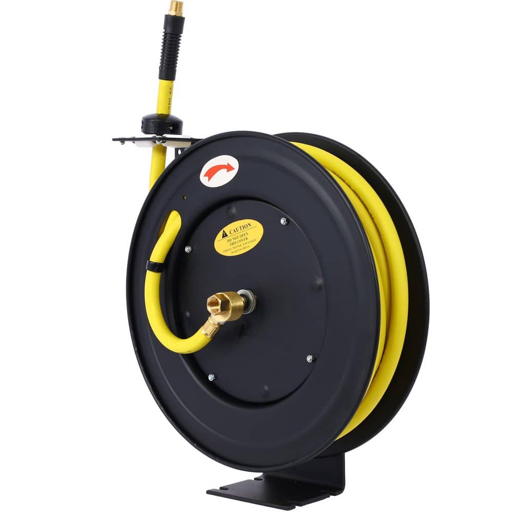 Retractable Air Hose Reel, 1/2 in. x 50 ft. Auto Rewind Hose-Reel, Industrial Grade Rubber Hose price history on PriceWatchPro