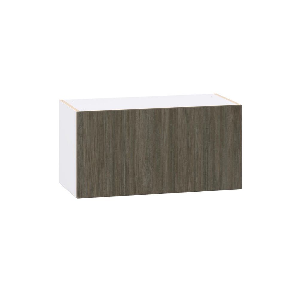 30 in. W x 14 in. D x 15 in. H Medora Textured Slab Walnut Assembled Wall Bridge Kitchen Cabinet with Lift Up Door price history on PriceWatchPro