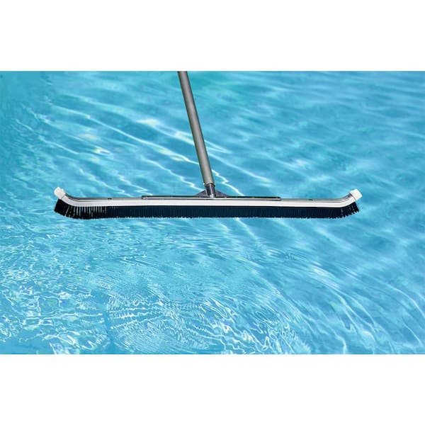 ZXWCYJ Heavy Duty Pool Brush 36 Strong Aluminium Swimming Pool Cleaning Brush for Above Or in Ground Pools,36inches