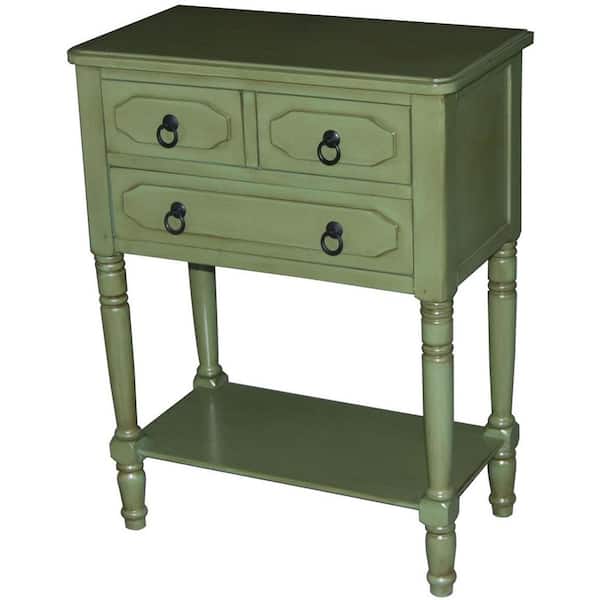 4D Concepts Savannah 3-Drawer Green Chest 29.5 in. x 44.8 in. x 26.75 in.