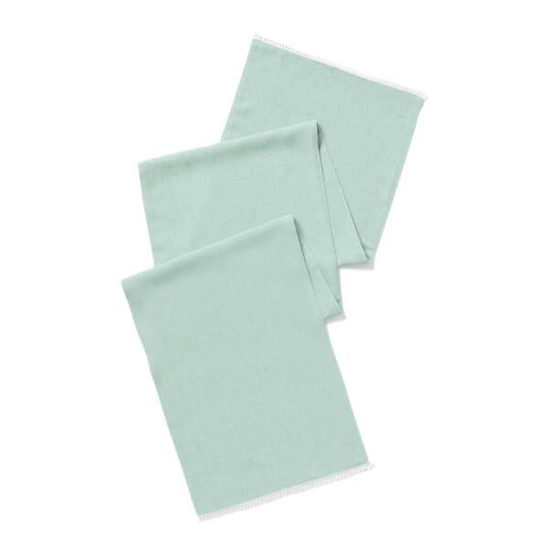 Lenox French Perle Solid Runner, Ice Blue - 14"W x 90"L