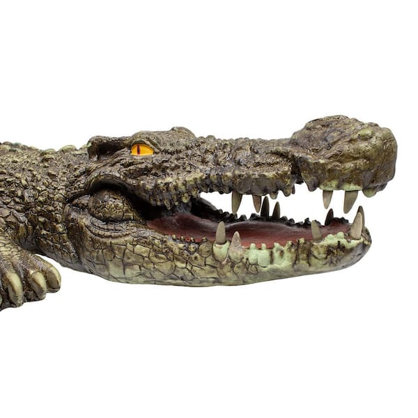Poolmaster 30 in. Floating Crocodile Decoy for Pool, Pond, Garden