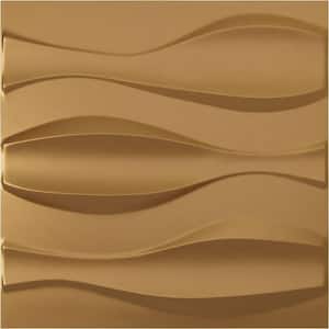 19 5/8 in. x 19 5/8 in. Thompson EnduraWall Decorative 3D Wall Panel, Gold (Covers 2.67 Sq. Ft.)