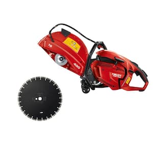 DSH 900X 16 in. Hand-Held Concrete Gas Saw with 2x Diamond Cutting Blades