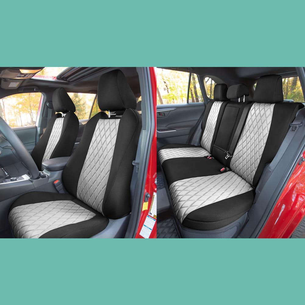 FH Group Neosupreme Custom Fit Seat Covers for 2021-2022 Toyota Rav4 Hybrid  to Hybrid Prime DMCM5012GRAY-FULL The Home Depot