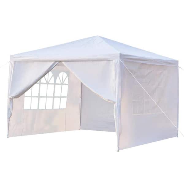 10 ft. x 10 ft. Four Sides Portable Home Party Use Waterproof Tent with Spiral Tubes Indoor/Outdoor