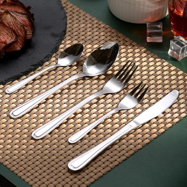 Velaze 30-Piece 18/8 Classic Mirror Polish Stainless Steel