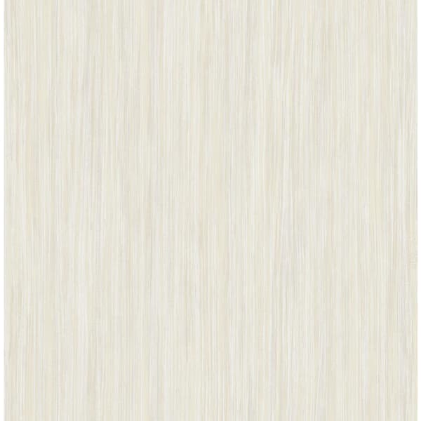 CASA MIA Vertical Stria Beige and Off-White Paper Strippable Wallpaper Roll (Cover 56.05 sq. ft.)