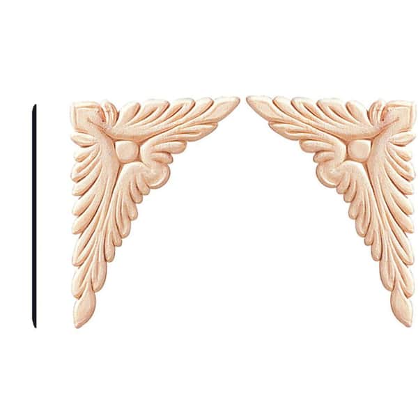 HOUSE OF FARA 1/4 in. x 2-13/64 in. x 3-1/4 in. Birch Wood Right and Left Accent Angles Moulding