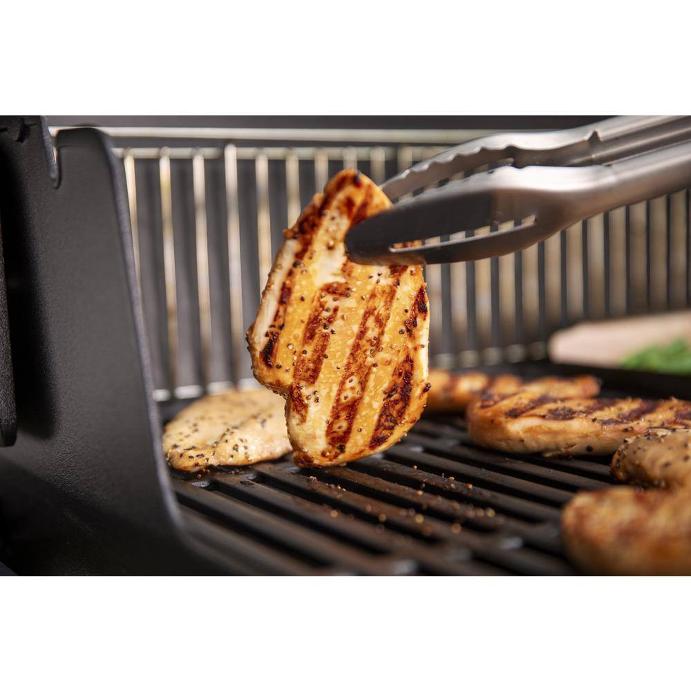 Genesis E-315 Black Liquid Propane Gas Grill with Side Tables