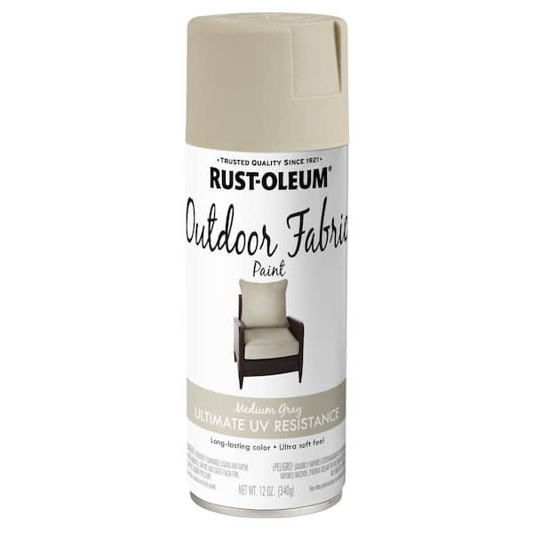 Rust-Oleum 379550 Outdoor Fabric Spray Paint GRAPHITE 12 Ounce 2