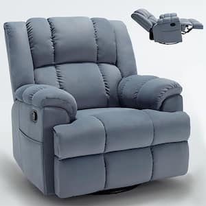 Blue Ergonomic Faux Leather Power Lift Recliner Chair for Elderly with Side Pocket and Two Remote Control