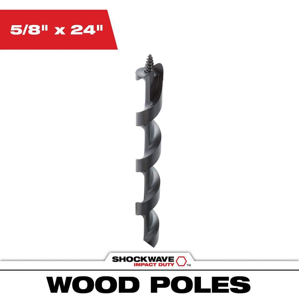 5/8 in. x 24 in. Shockwave Lineman's Impact Auger Bit price history on PriceWatchPro