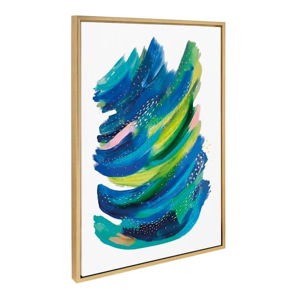 Kate and Laurel Sylvie "Bright Abstract 2 in. by Jessi Raulet of Ettavee Framed Art Print 23 in. x 33 in.