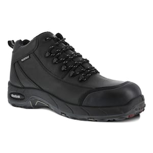 Men's Tiahawk Waterproof Sport Work Boot - Composite Toe - Black Size 10(M)