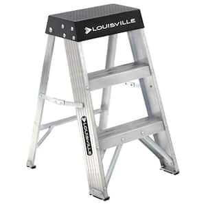 2 ft. Aluminum Step Ladder with 300 lbs. Load Capacity Type IA Duty Rating