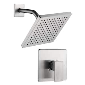 Icon Single-Handle 1-Spray Shower Faucet 1.8 GPM with Pressure Balance, Anti Scald in. Brushed Nickel (Valve Included)