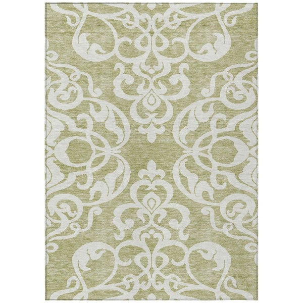 Addison Rugs Chantille Machine Washable Indoor/Outdoor Abstract ACN973 Aloe 3 ft. x 5 ft. Area Rug