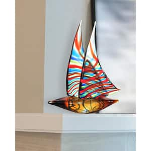 Dale Tiffany Coral Reef 21 in. Black Art Glass Sculpture with Metal Shade  AS19253 - The Home Depot