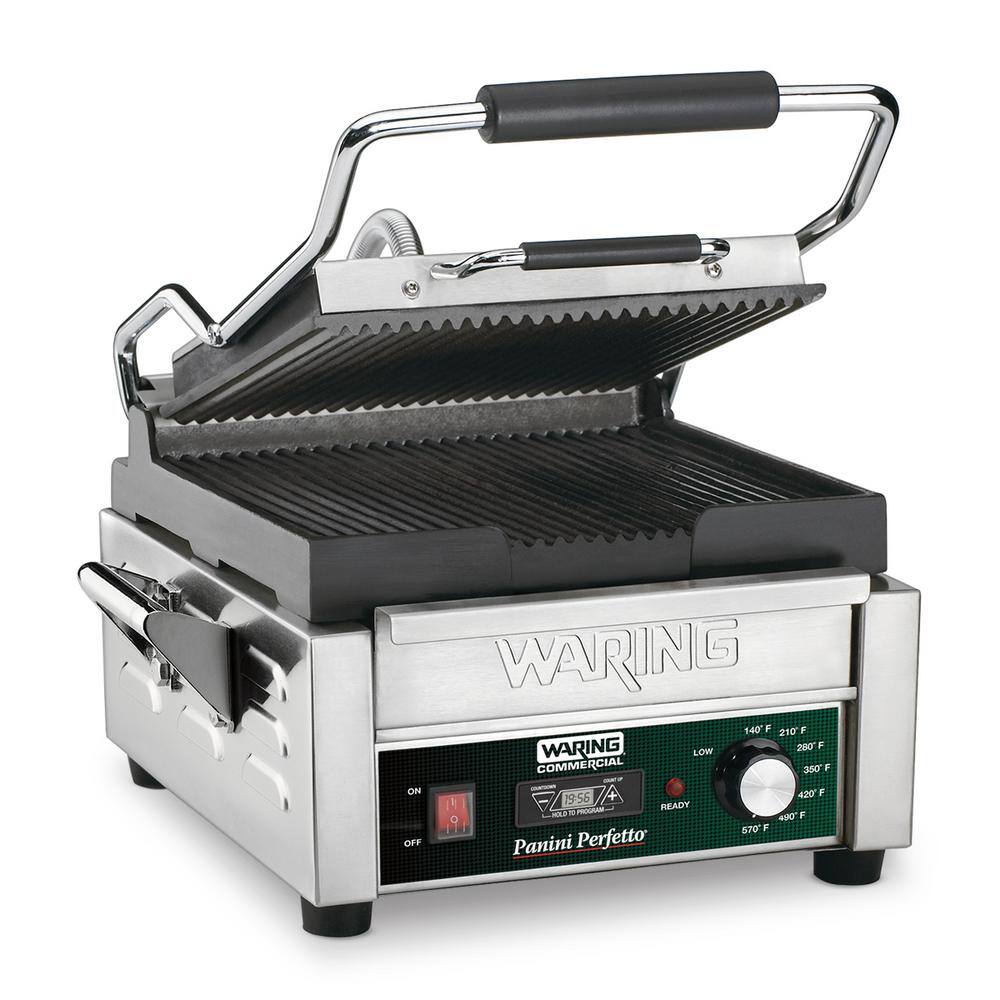 Waring Commercial Panini Perfetto Compact Panini Grill with Timer 120
