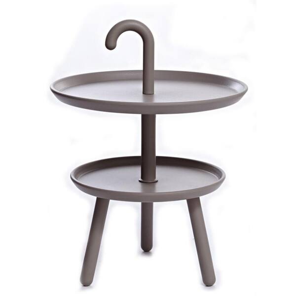 CozyBlock 16 in. x 22 in. Gray Hanny Scandinavian Minimalist End/Side Table