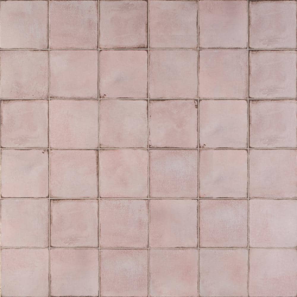 Coronado 8" x 8" Matte Pink Porcelain Tile