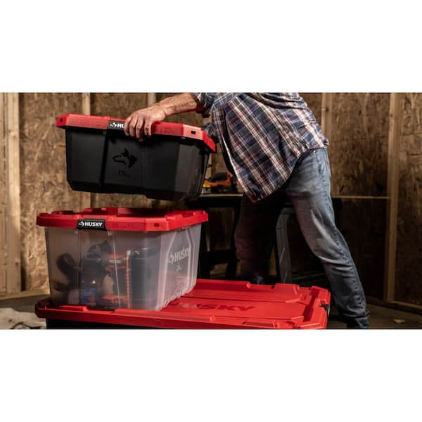 JYSK Storage Box Basic Box 52L W/Lid Transparent