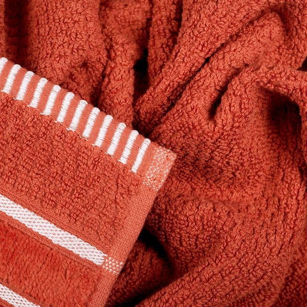 6-Piece 100% Cotton Rice Weave Towel Set