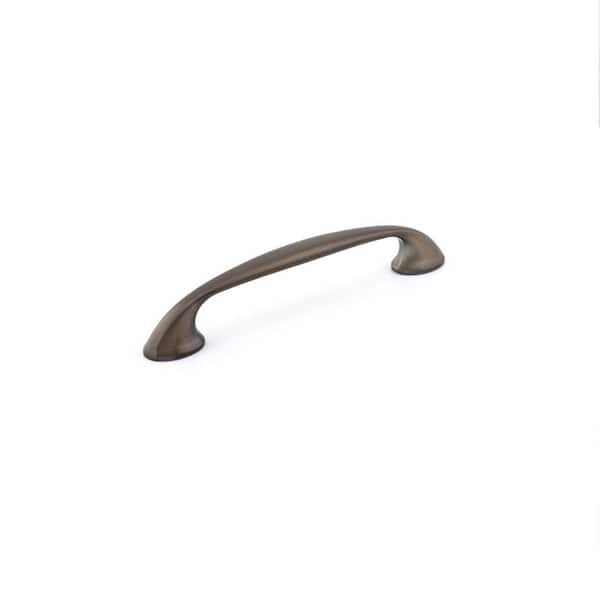 Richelieu Hardware Montreal Collection 5 1/16 in. (128 mm) Honey Bronze Transitional Curved Cabinet Arch Pull