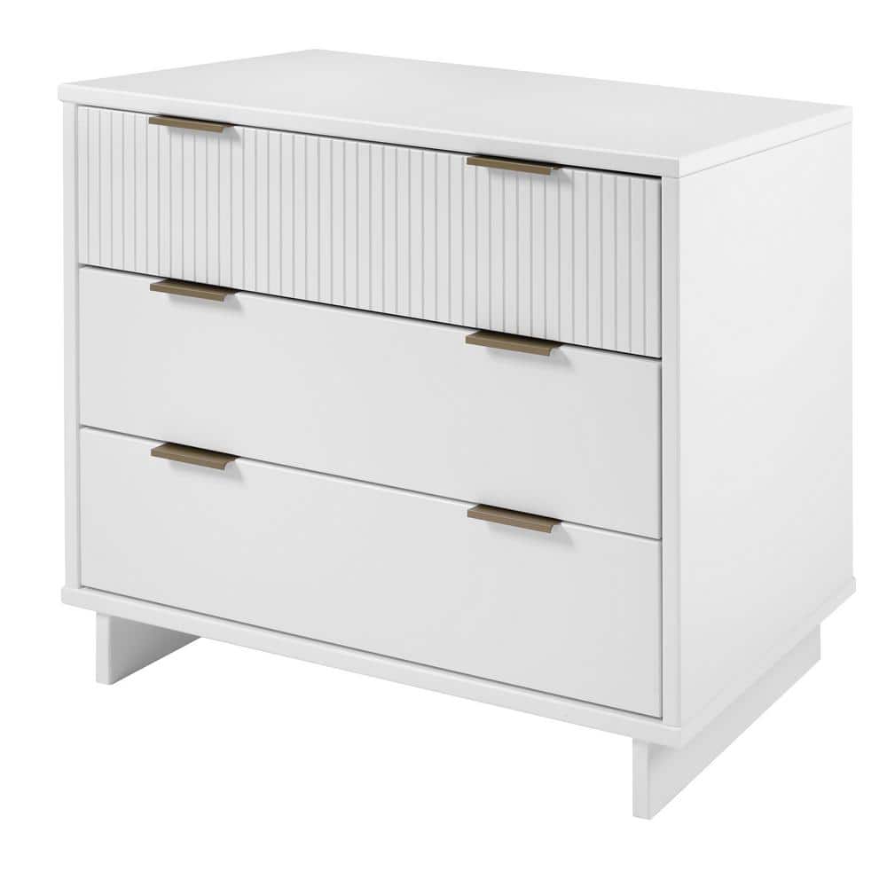 Granville Glam 41'' White Engineered Wood Horizontal Dresser