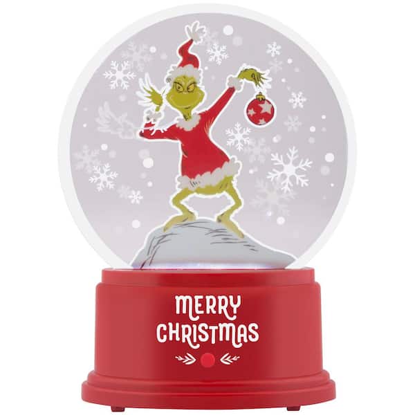 6.50 in. Christmas Lighted Acrylic Tabletop Grinch Decor-Grinch