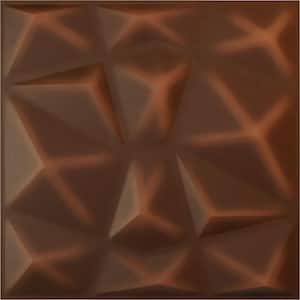 19 5/8 in. x 19 5/8 in. Niobe EnduraWall Decorative 3D Wall Panel, Aged Metallic Rust (12-Pack for 32.04 Sq. Ft.)