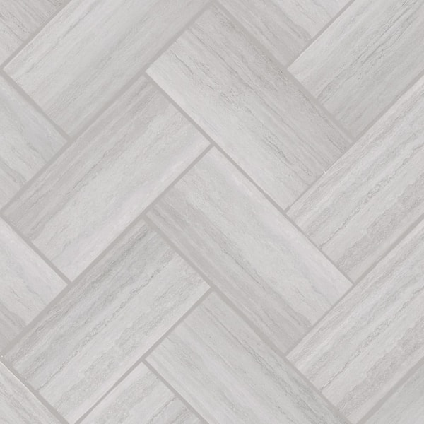 Florida Tile Home Collection Silver Sands Grey 12 in. x 24 in. Matte Porcelain Floor and Wall Tile (13.62 Sq. ft./Case)