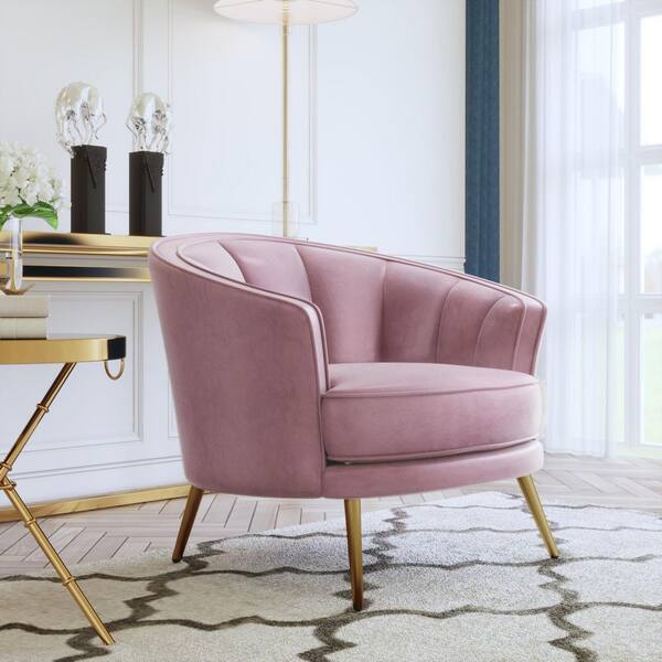 modern pink armchair