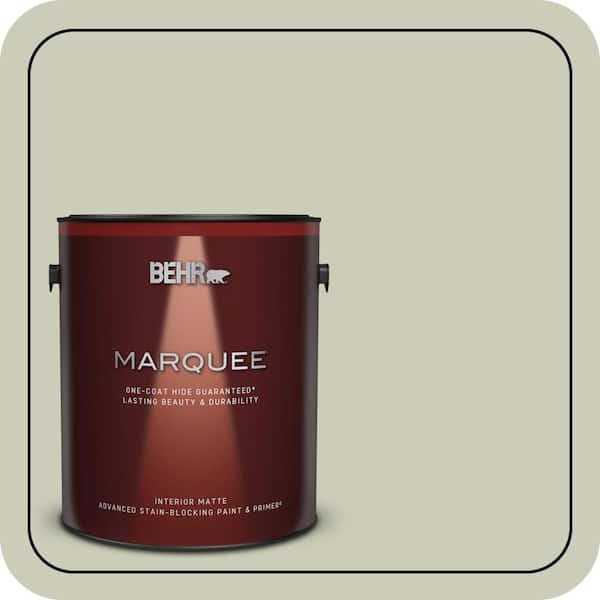 BEHR MARQUEE 1 gal. #S380-2 Morning Zen Matte Interior Paint & Primer