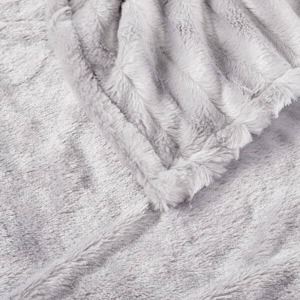 Beautyrest Oversized Ultra Soft Faux Fur Electric Heated Throw Blanket – 50”x70”, Machine Washable, Hypoallergenic, OEKO-TEX Certified