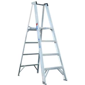 4 ft. Aluminum Platform Step Ladder (10 ft. Reach Height) with 300 lb. Load Capacity Type IA Duty Rating